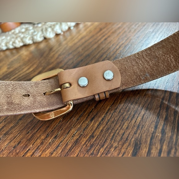 Chambers Belt Co Tooled Brown Leather Belt 28 Acorns Leaves “SUSAN” main image 4